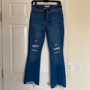 Madewell Cali Demo boot distressed jeans